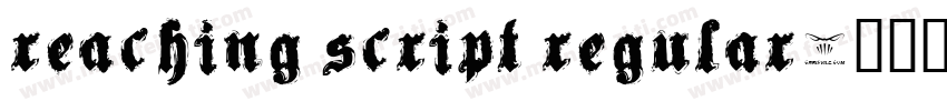 Reaching Script Regular字体转换
